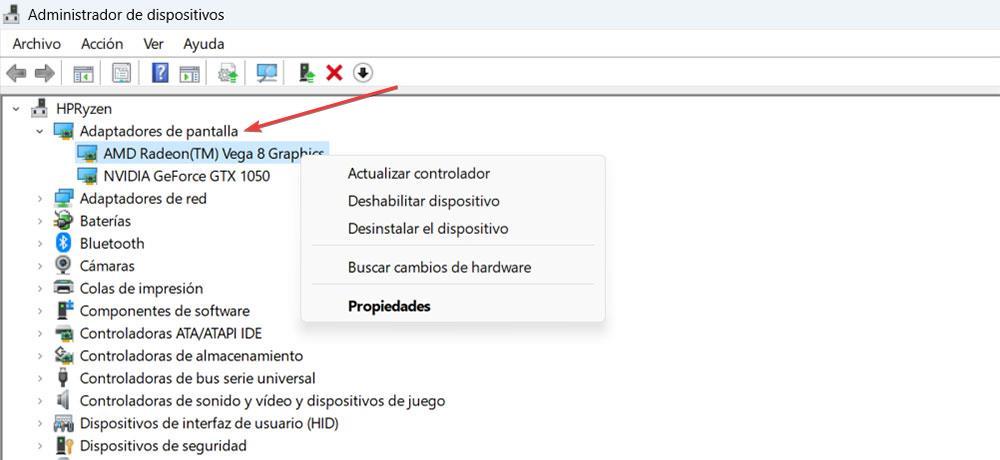 Désactiver la carte graphique Windows