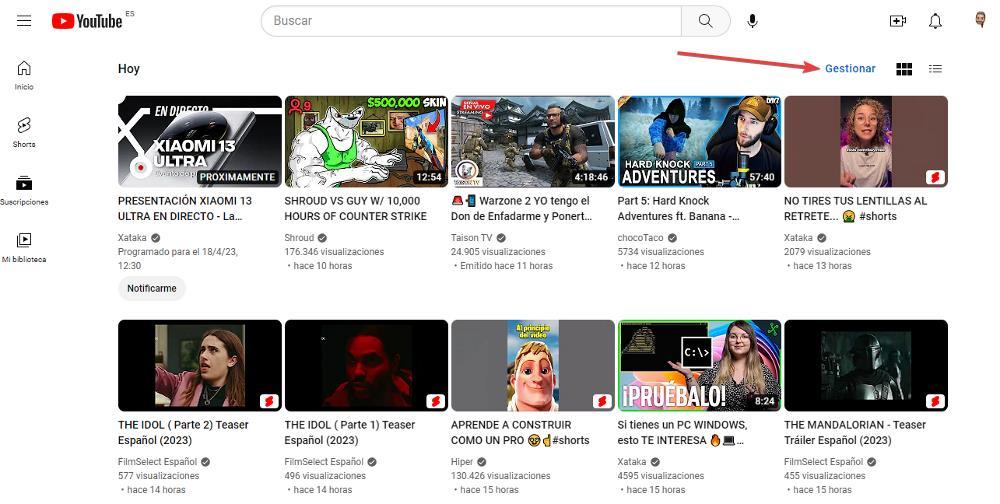 Annuler les abonnements YouTube