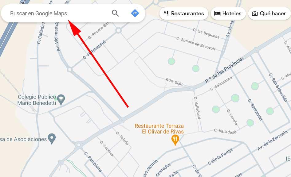 moteur de recherche google maps