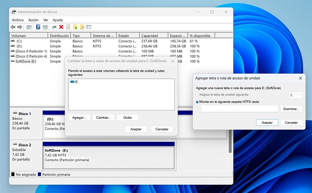 Monter la carte SD comme lecteur interne sous Windows