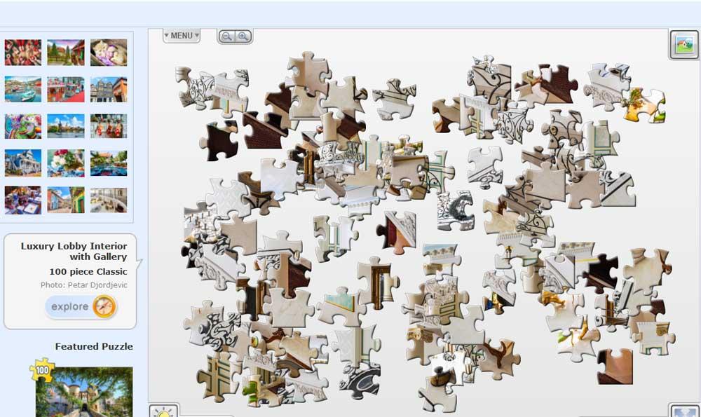 L'interface des puzzles