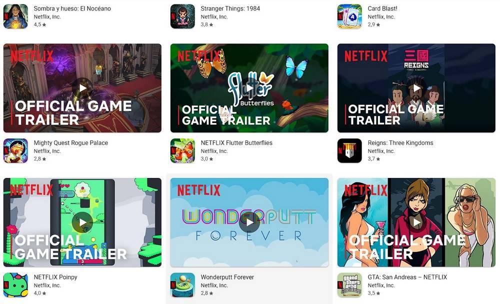 Jeux Android Netflix