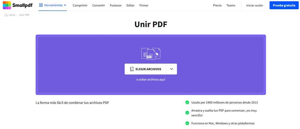 interface smallpdf