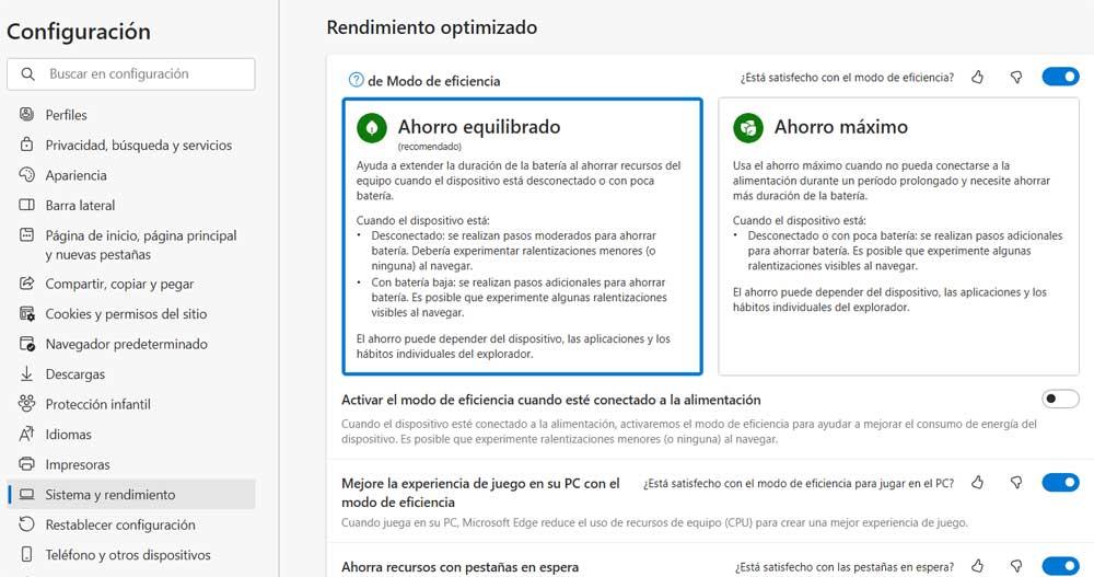 Configuration de bord