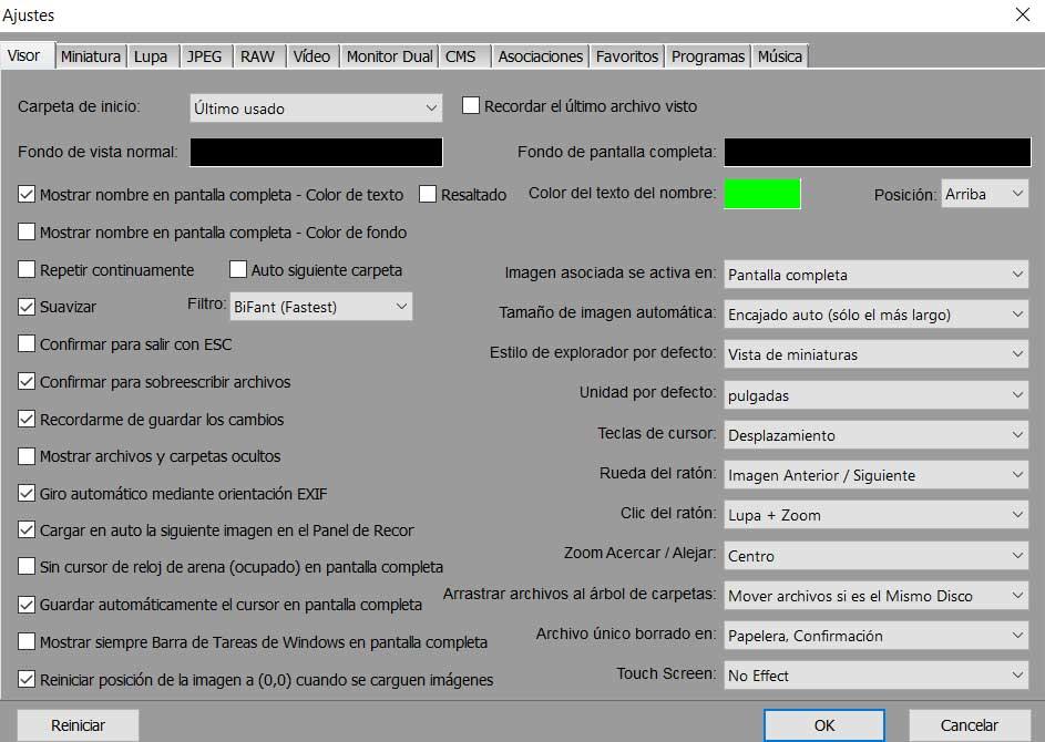 paramètres de fixation