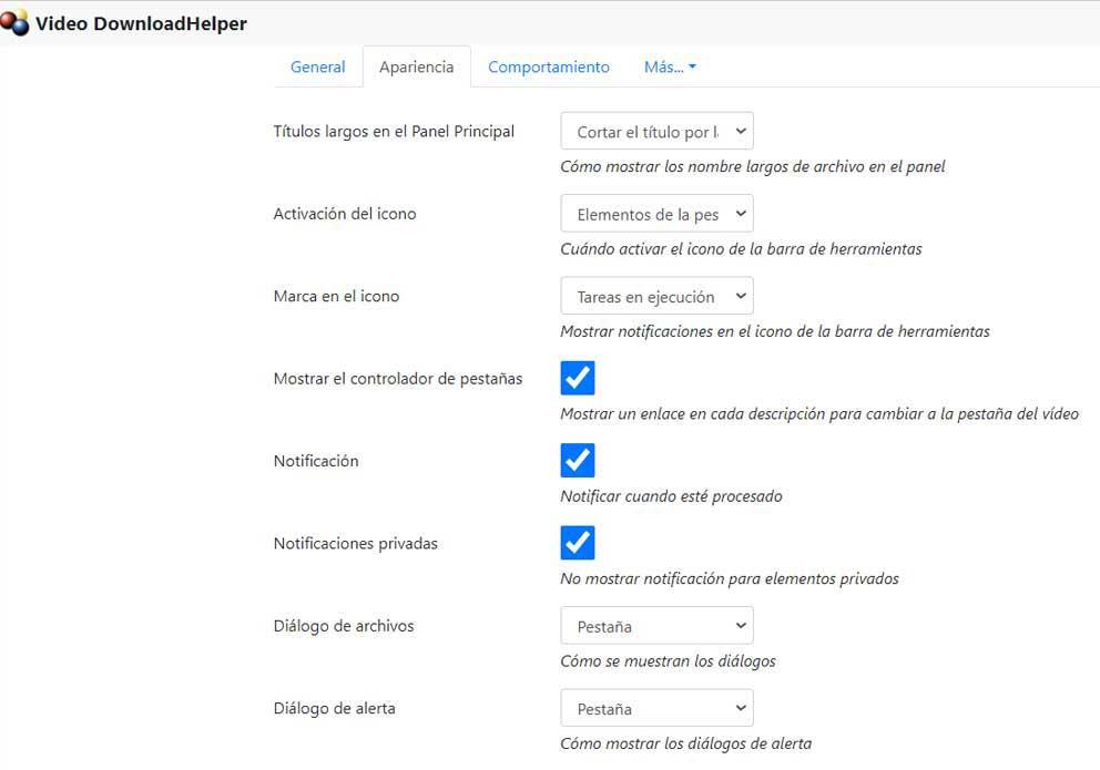 Configuration de l'aide au téléchargement de vidéos