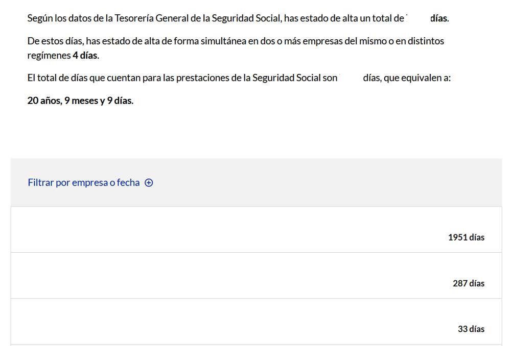informations sur la vie professionnelle