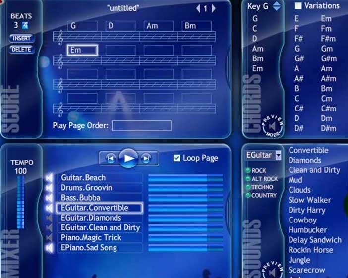 fonctionnalités de jamstudio