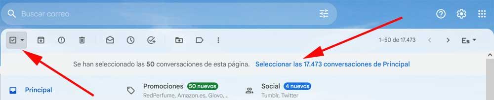 Interface Gmail