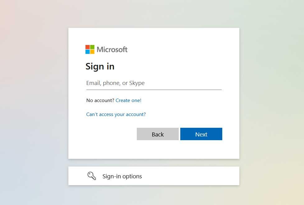 informations d'identification du bureau