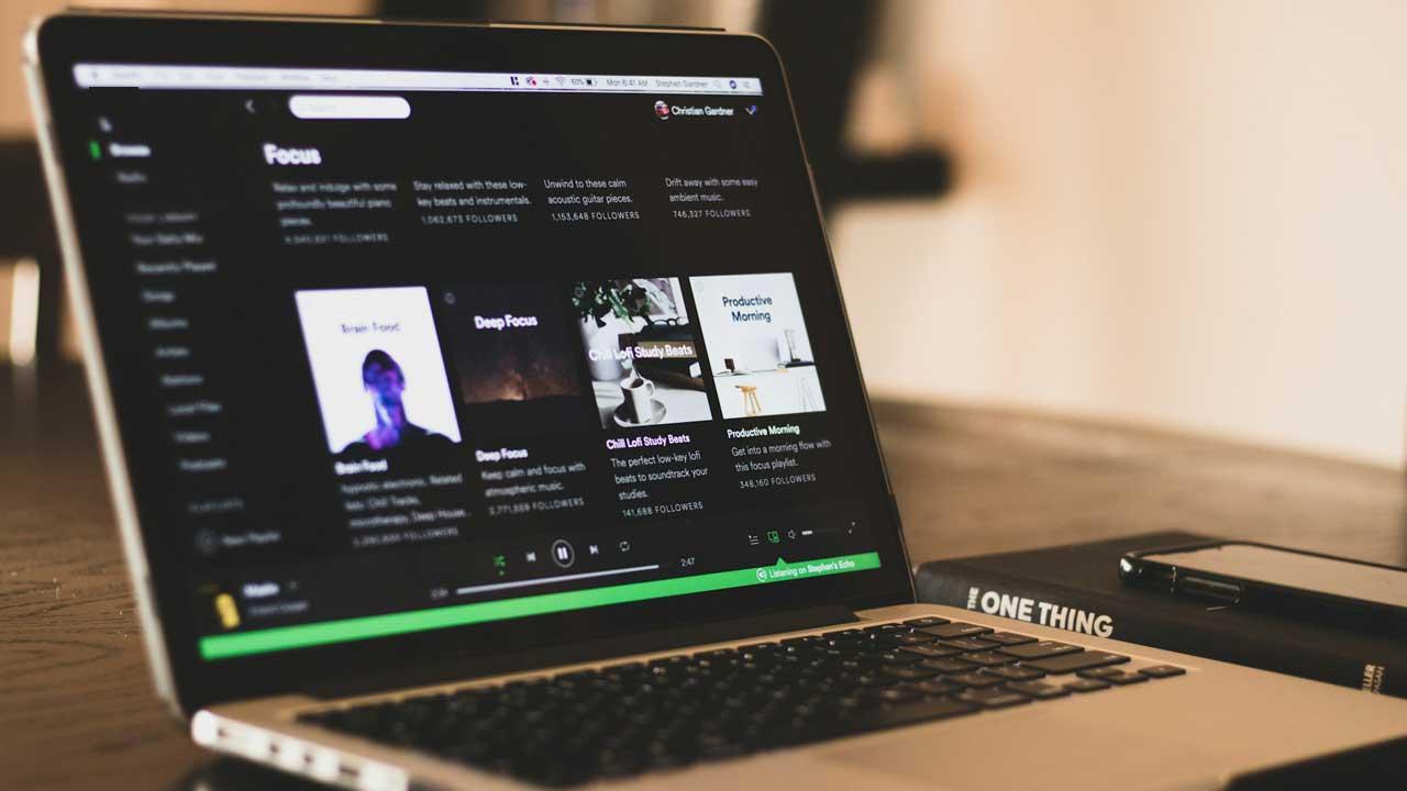 Application Spotify pour PC