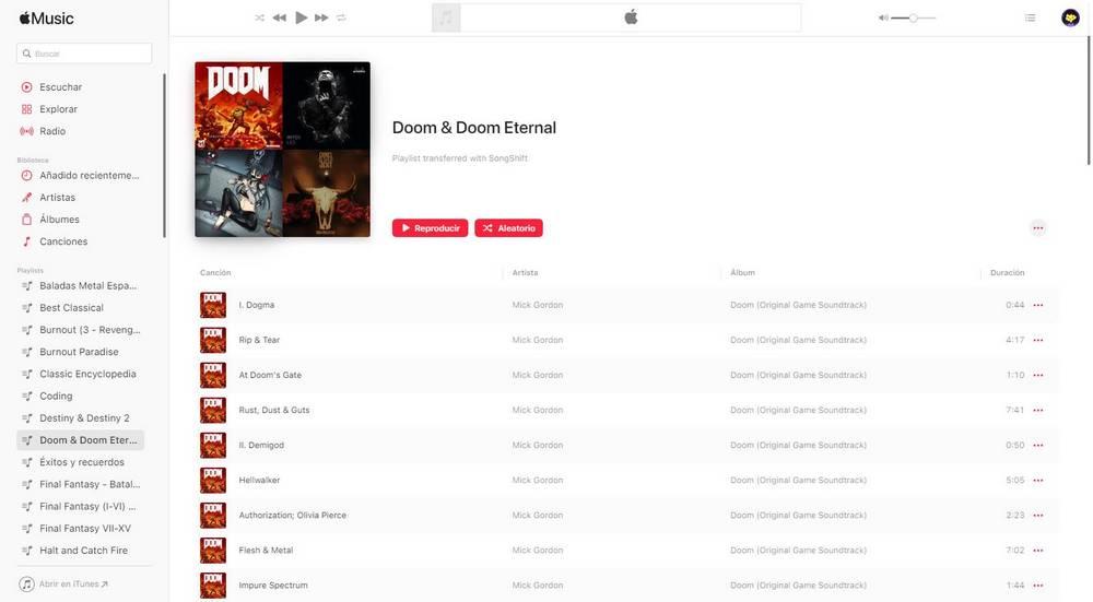 Apple Musique Web
