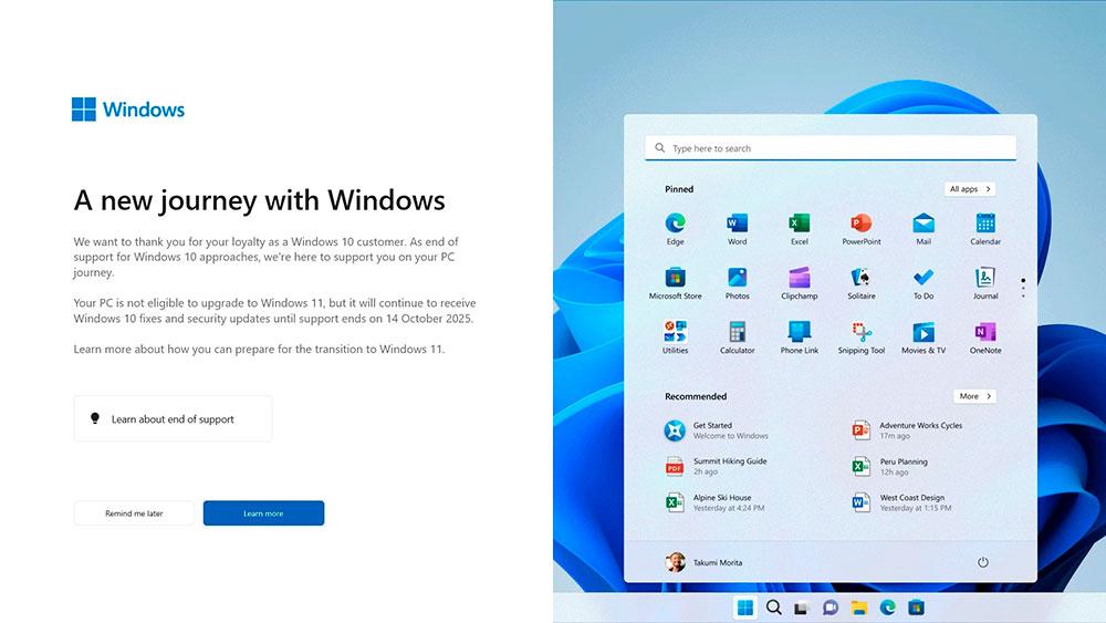 Annonce Windows 10