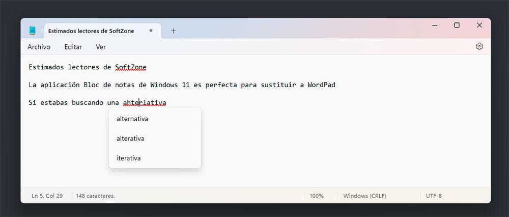 Bloc-notes Windows 11