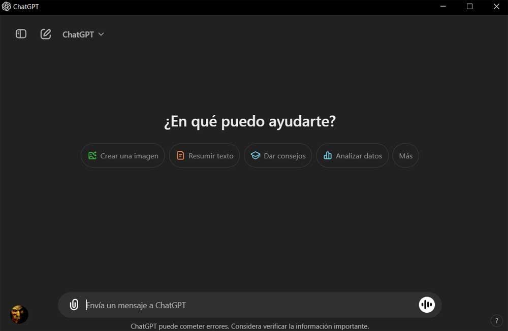 application chatgpt Windows