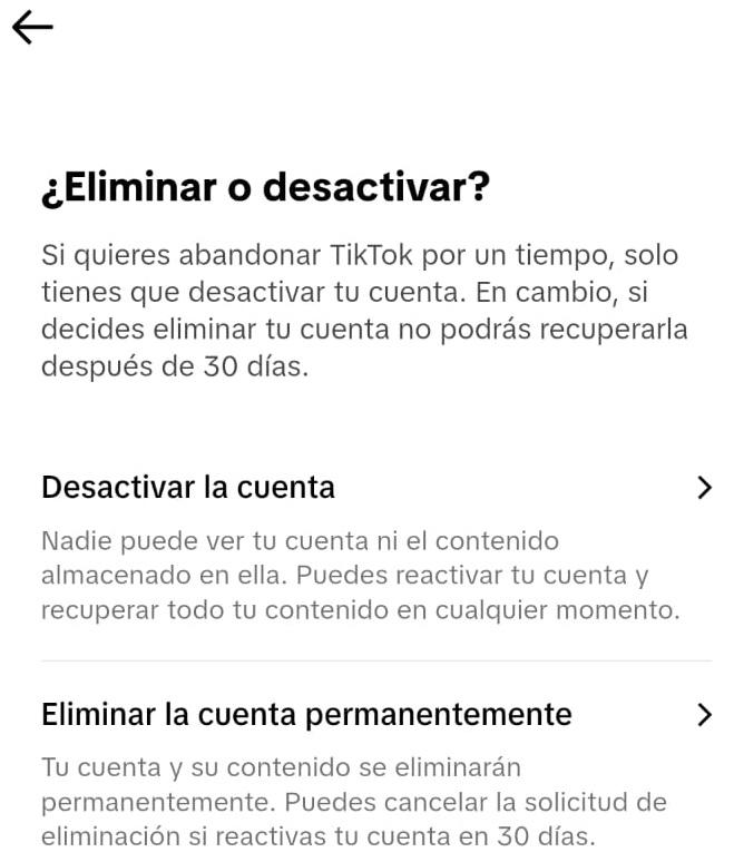 supprimer un compte de réseau social tiktok