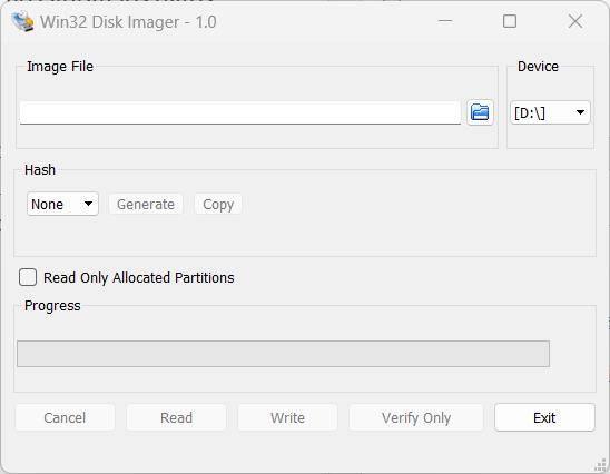Créer un imageur de disque IMG Win32 - 1