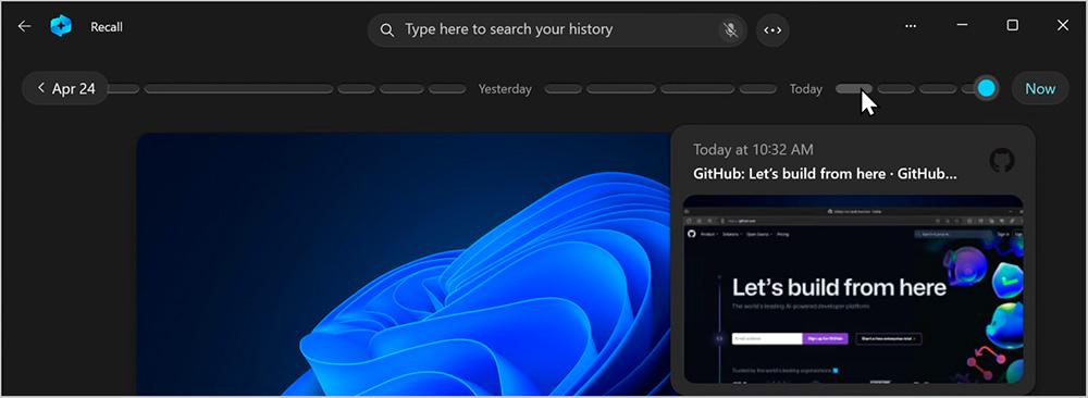 Fonction de rappel Windows 11