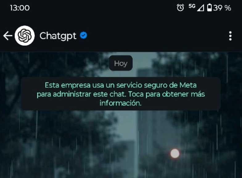 chatgpt WhatsApp