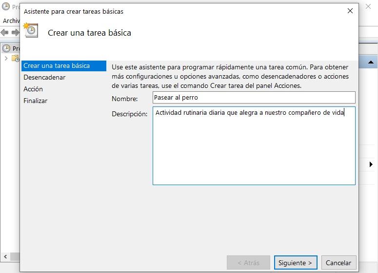 Étapes de création de tâches