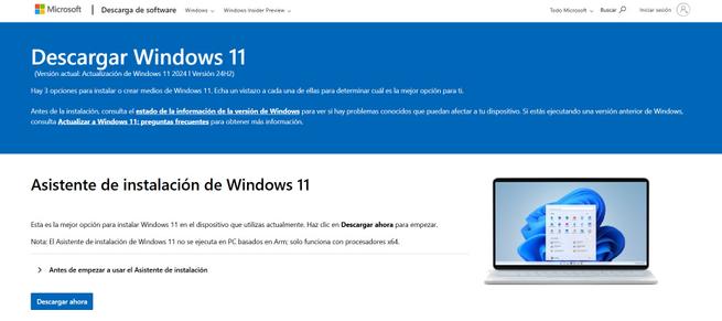 Mise à jour Web Windows 11