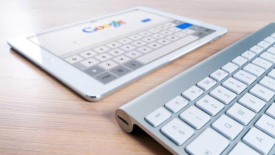 clavier de la tablette