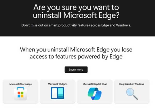 Documenter le bord de supprimer