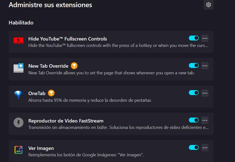 Extensions de Firefox