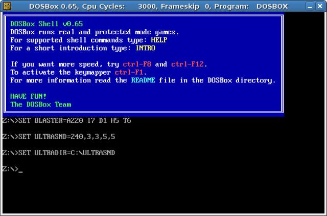 Interface Dosbox PC