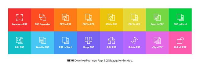 Options de SmallPDF