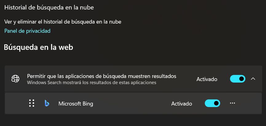 Permis de recherche Windows