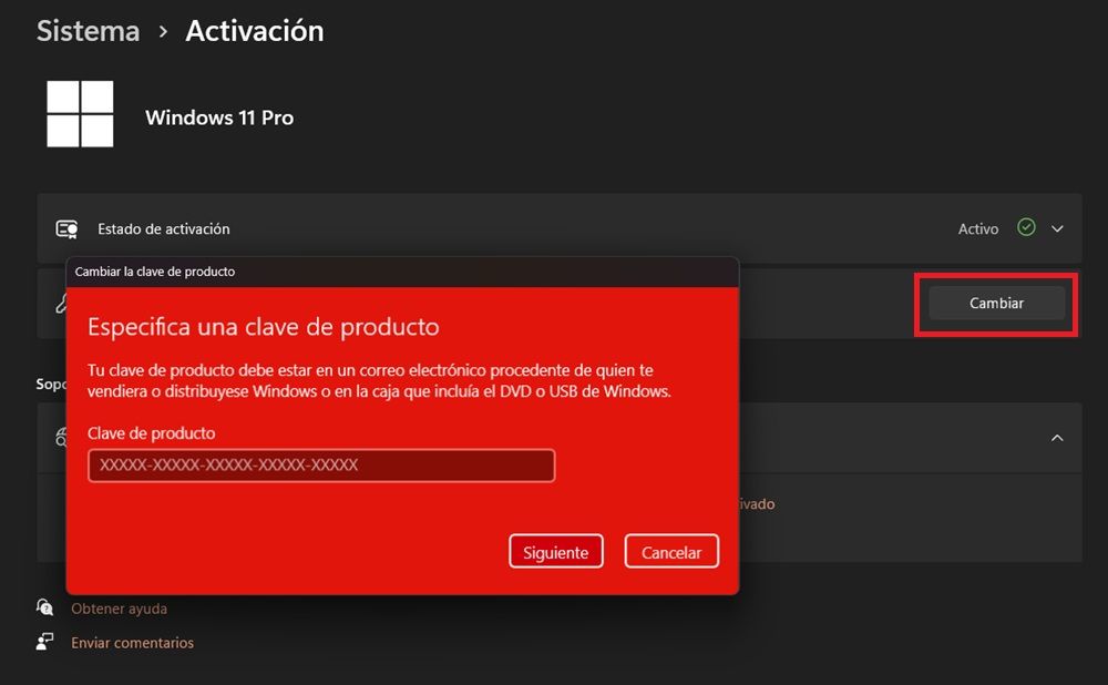 Clé du produit Windows 11