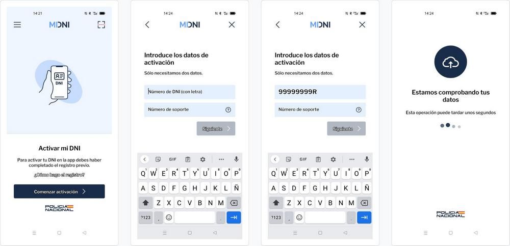 Écrans d'application Midni pour Android et iOS