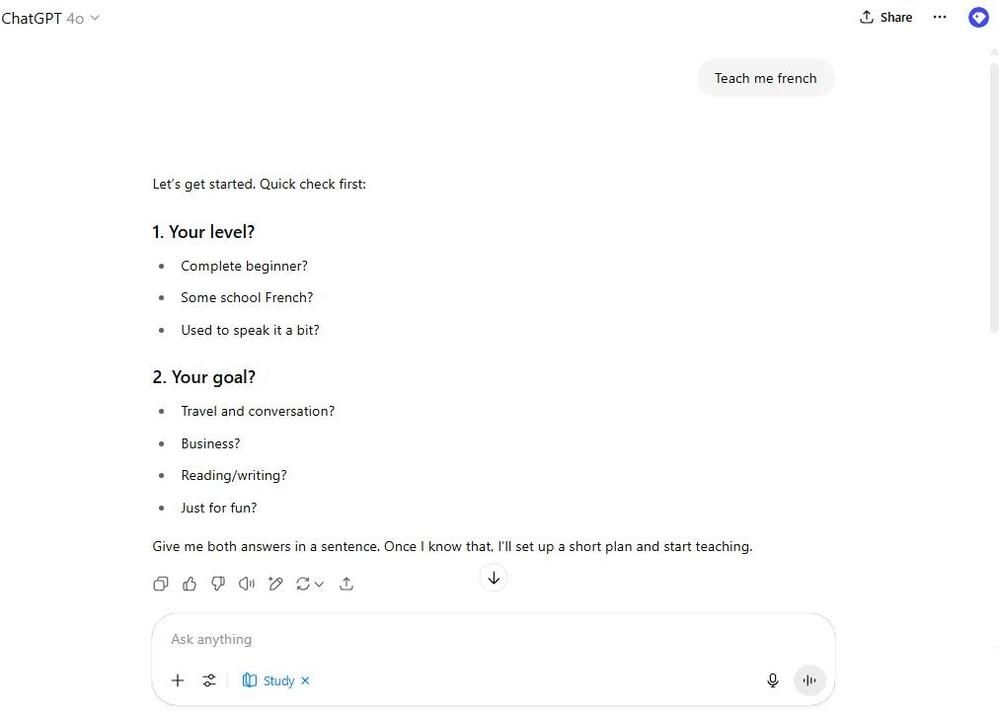Questionnaire de fonction initiale