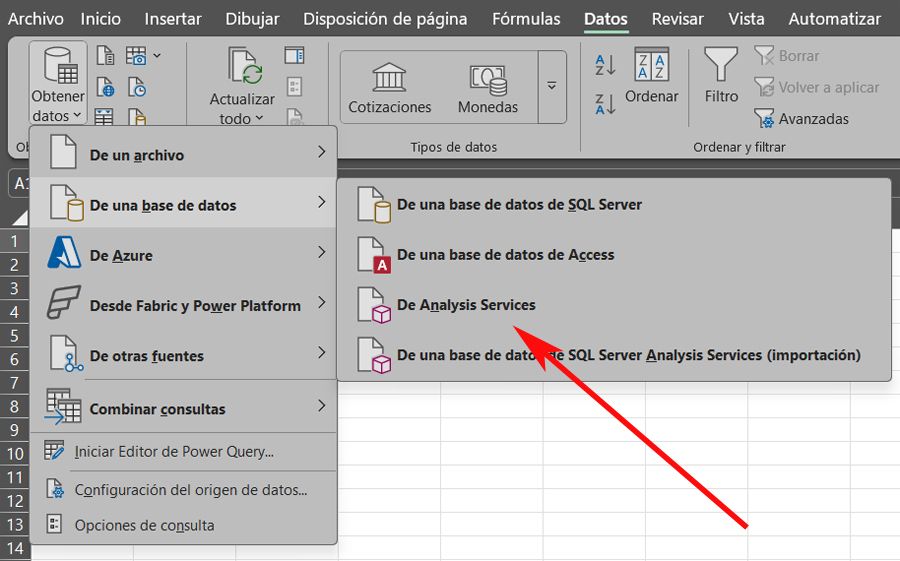 Obtenir des données Excel