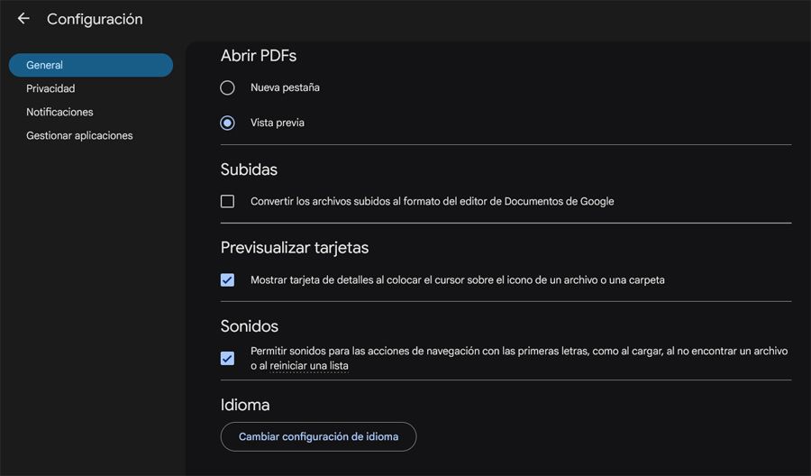 Configuration Google Drive