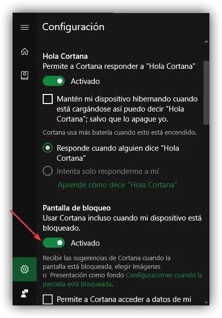 Cortana désactiver l'écran de blocs Windows 10