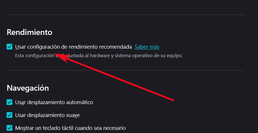 Fonction de performance de Firefox