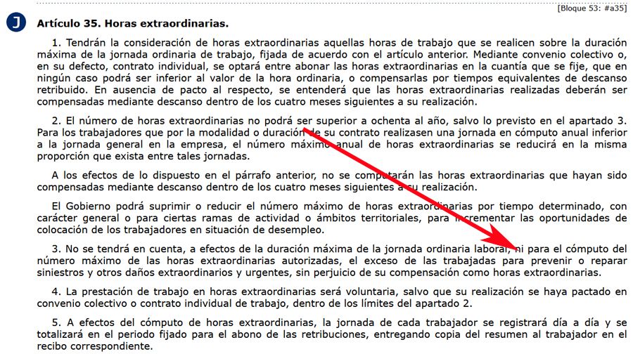 Article 35 des travailleurs de la loi 35