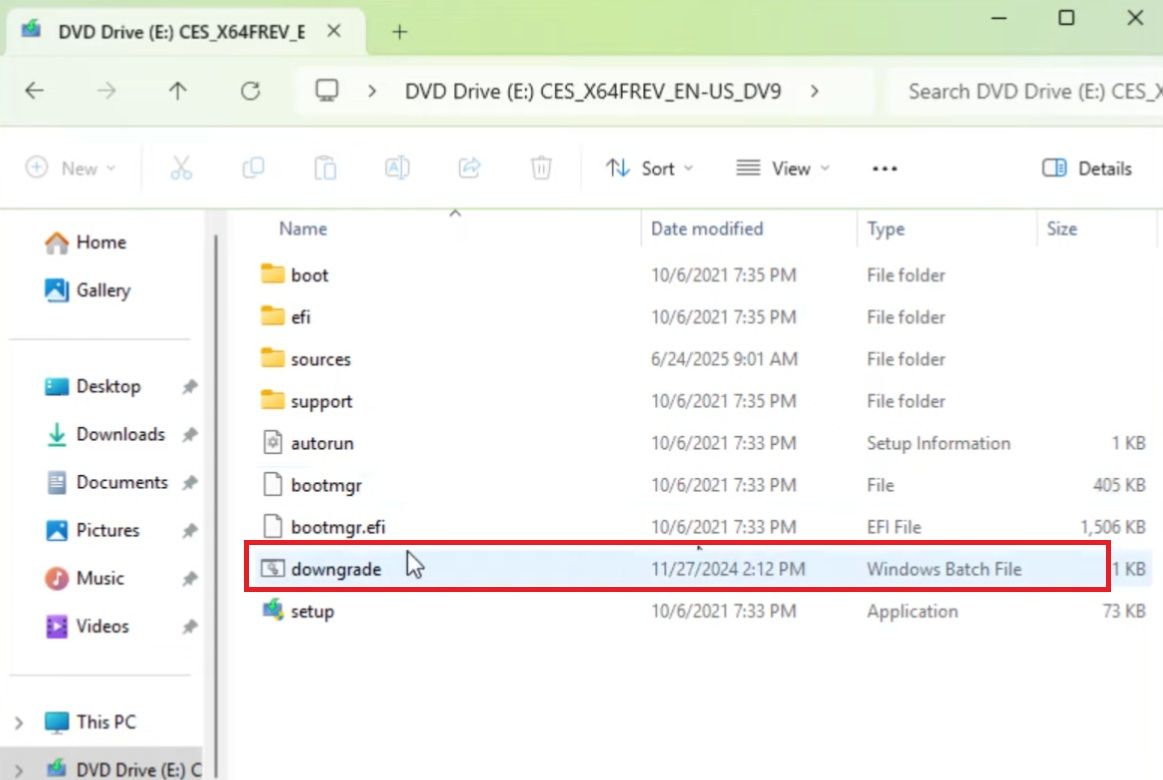 Dossier de mise à jour