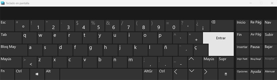 Clavier virtuel Windows