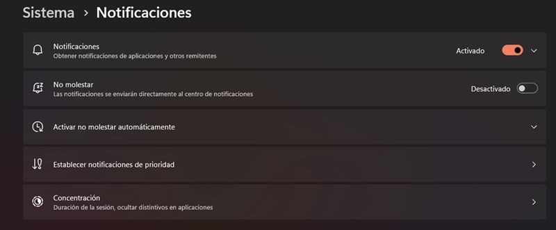 Notifications Windows