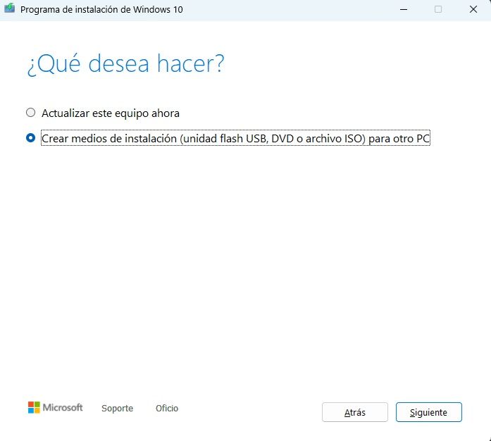 Assistant d'installation de Windows 10