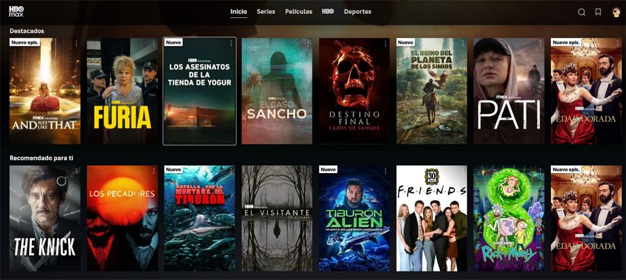 Application hbo max.