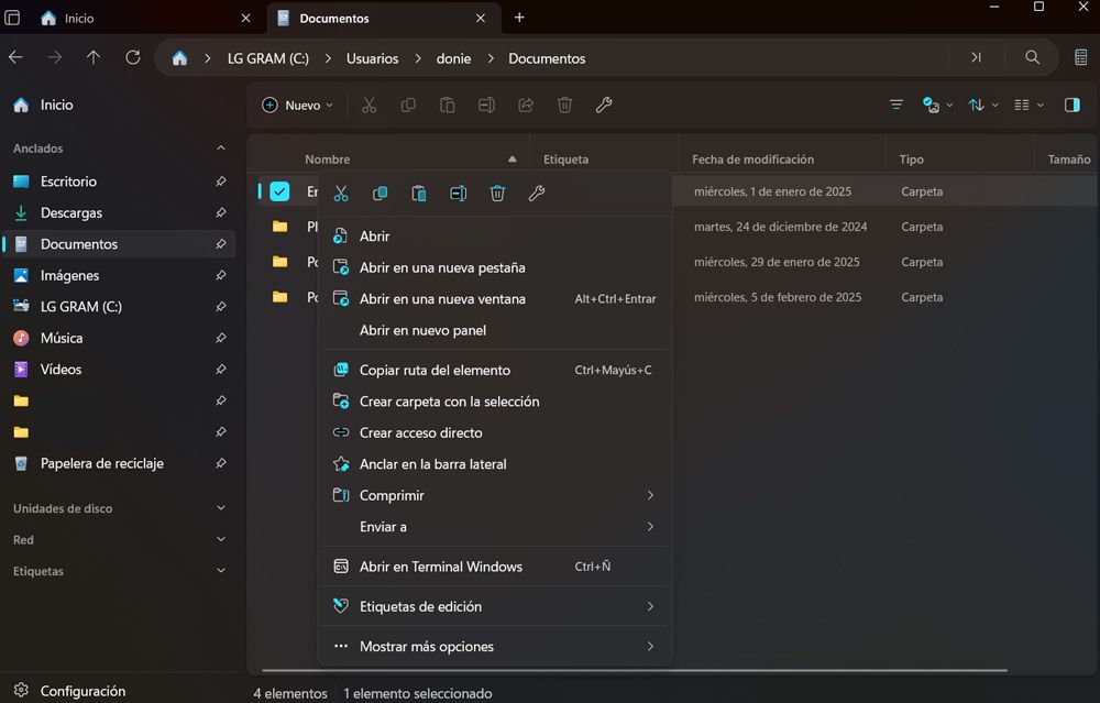 Interface des fichiers d'explorateur
