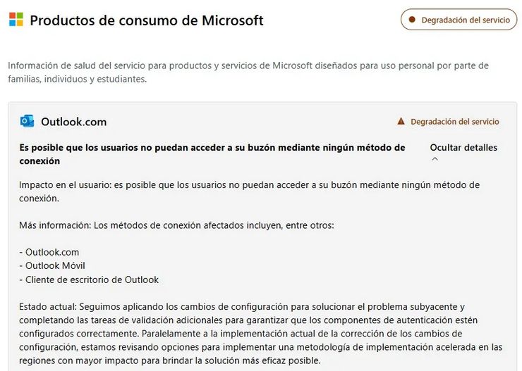 Échec du gestionnaire de courrier d'Outlook