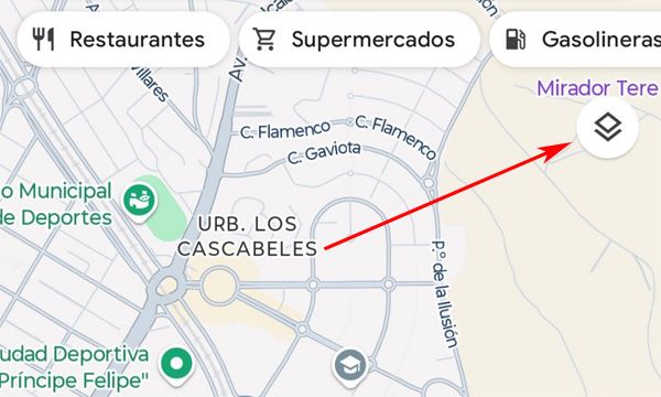 Couches à activer sur Google Maps
