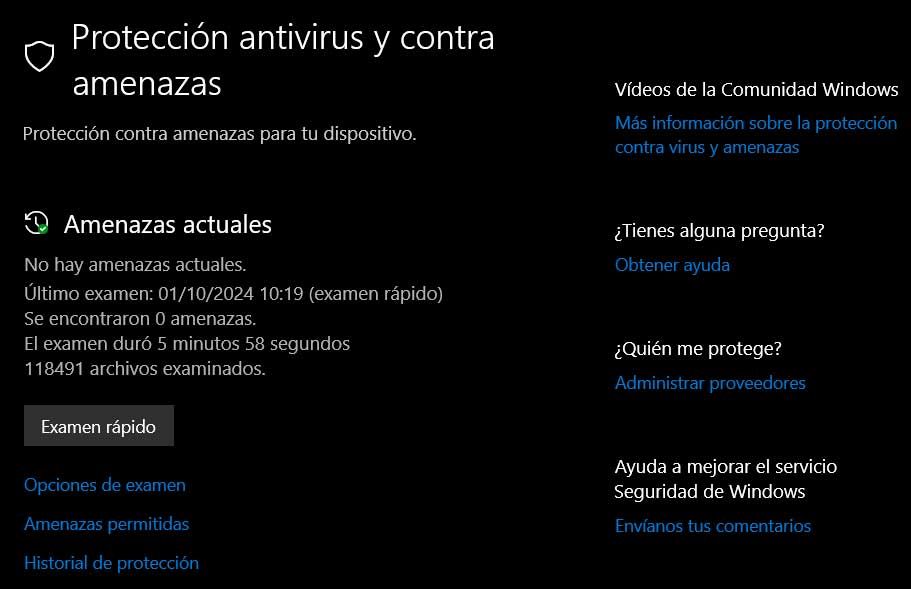 Protection du défenseur Windows