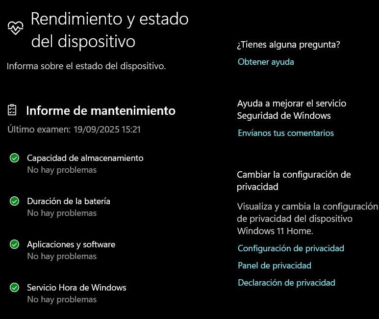 Performances Windows en configuration