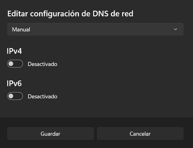 Paramètres IPv4 IPv6 Windows